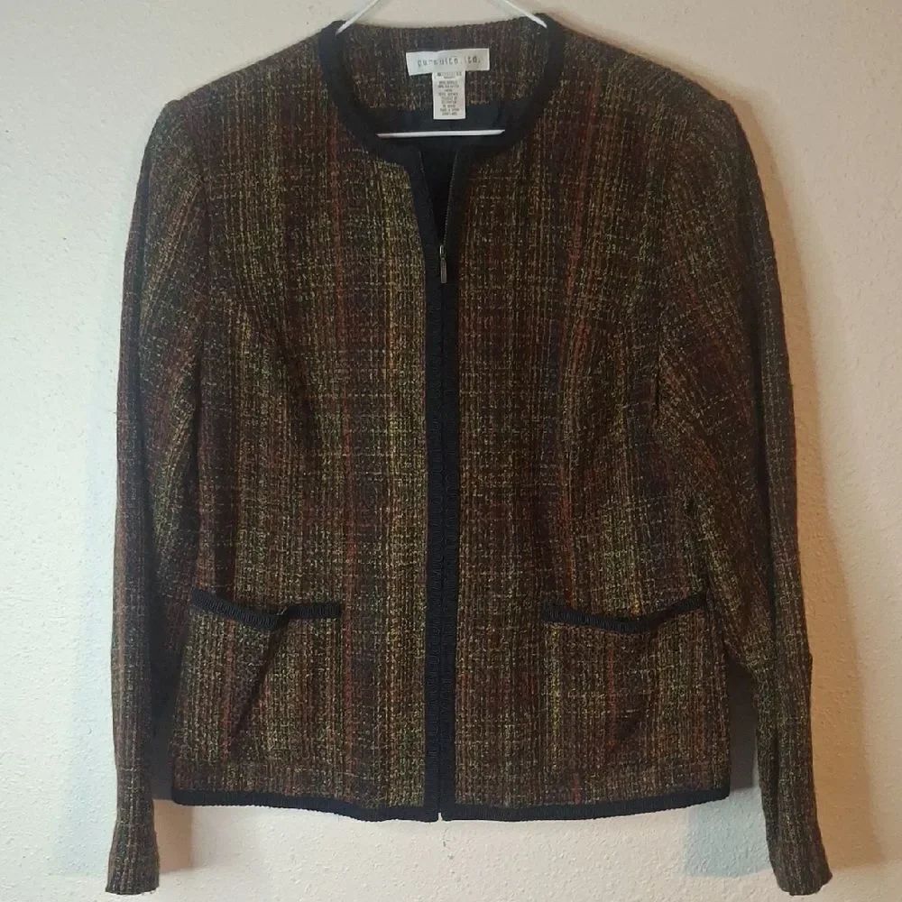 Pursuits, Ltd Brown Tailored Blazer